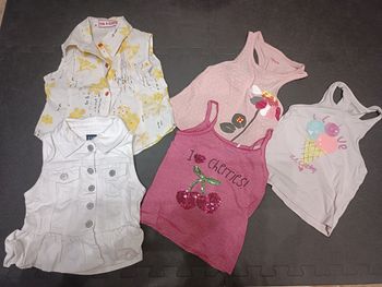 Lot de 5 hauts fille 3ans