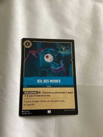 carte disney ravensburger lorcana FR œil des moires 167/204.FR.1  Non foil première édition