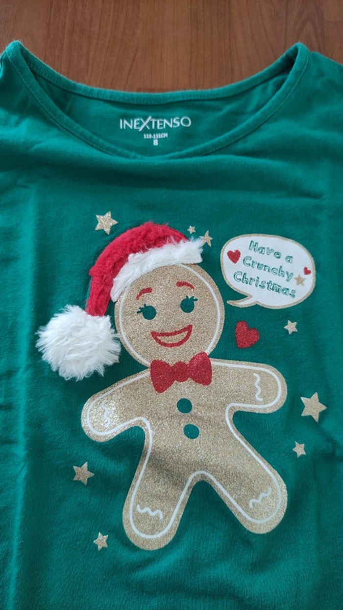 Tee-shirt Noël manches longues taille 8 ans in Extenso - photo numéro 4