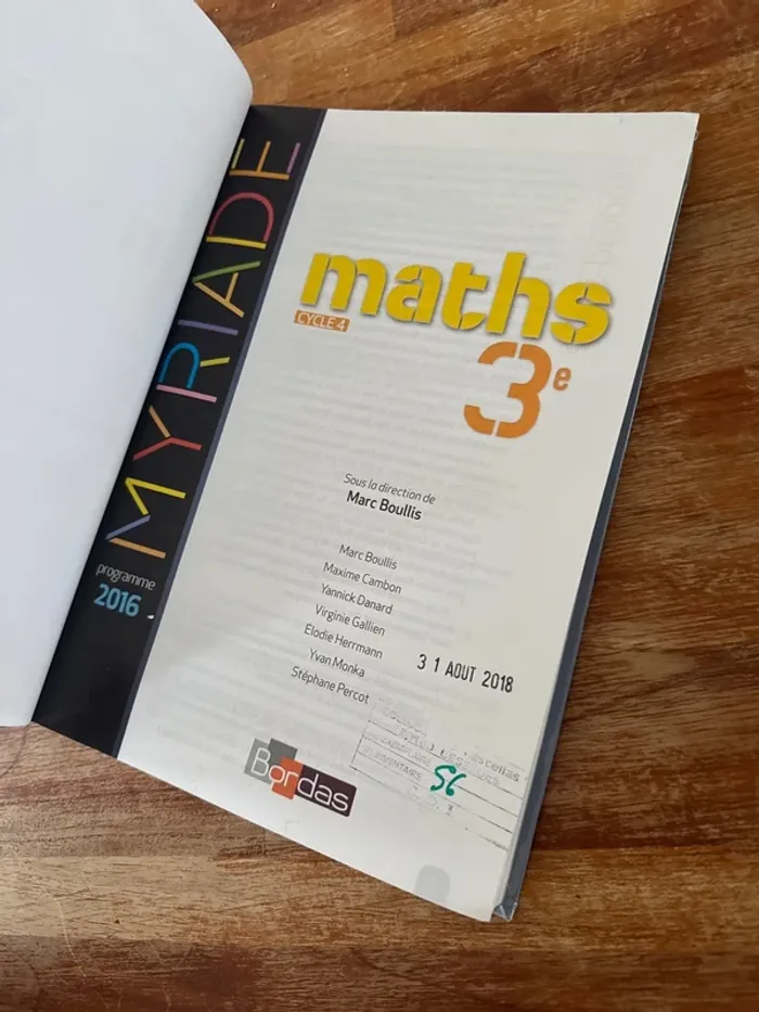 Livre math troisième myriade - photo numéro 7
