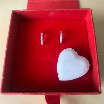 Boucle d’oreilles argentées