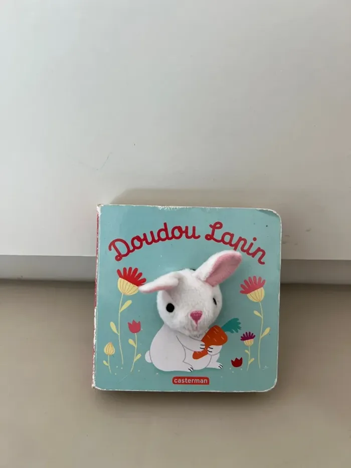 Marionnette Doudou Lapin | Livre et jouet pour tout-petits - photo numéro 2