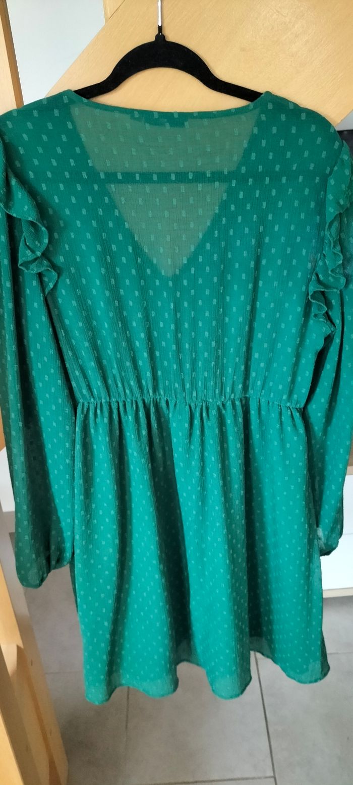 Robe verte à pois - photo numéro 3