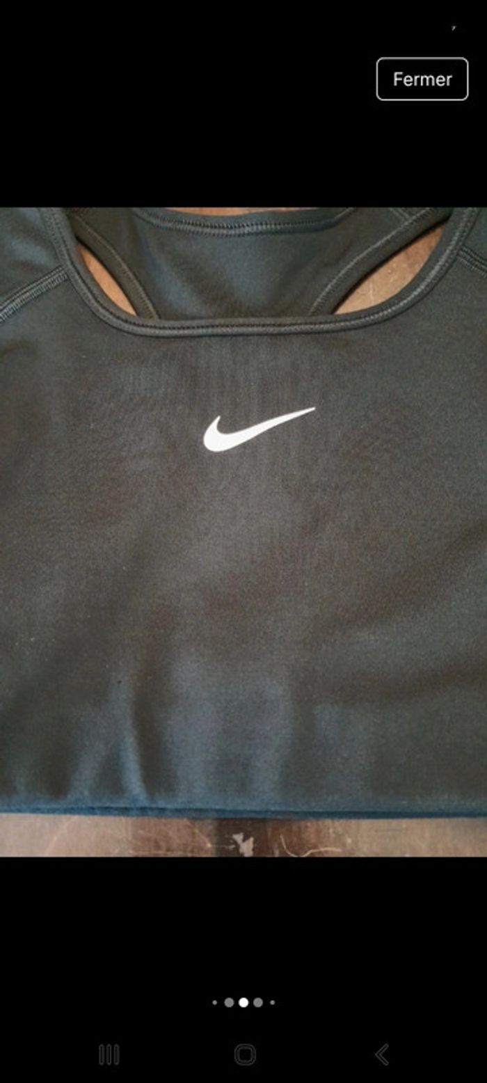 Brassière de sport Nike noire taille XS dry fit - photo numéro 9