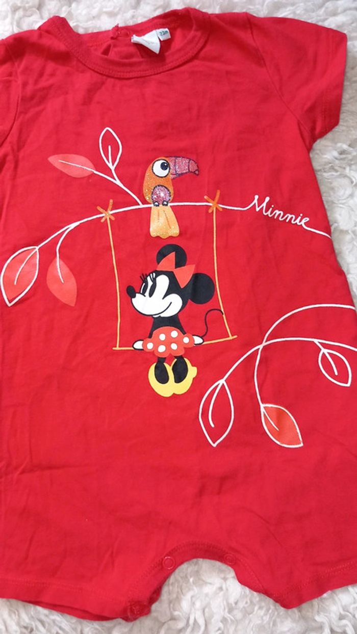 Combishort rouge minnie - photo numéro 2