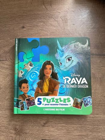 Livre puzzle disney Raya
