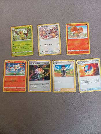 Lot 7 Cartes Pokémon Épée Et Bouclier Sans Doubles