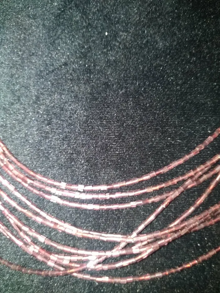 Collier fantaisie Plusieurs rang - photo numéro 4