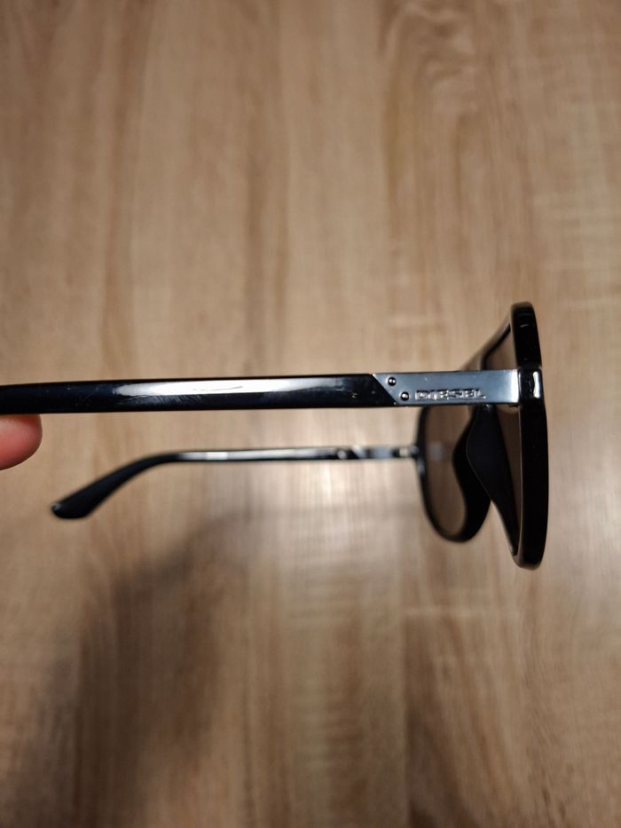 Lunettes de Soleil DIESEL Aviator Black - Tendance Rétro - photo numéro 5