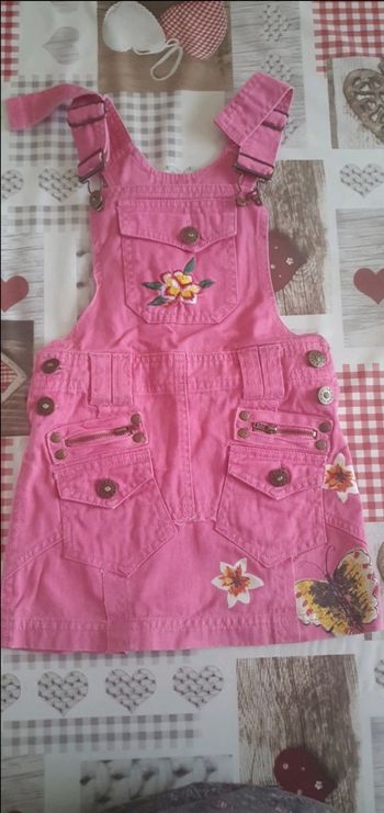Robe en jean rose