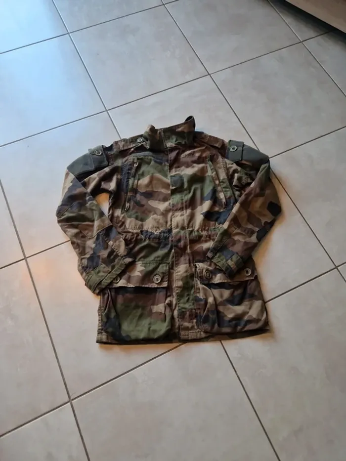 Veste de treillis militaire camouflage félin zone chaude 81/88M