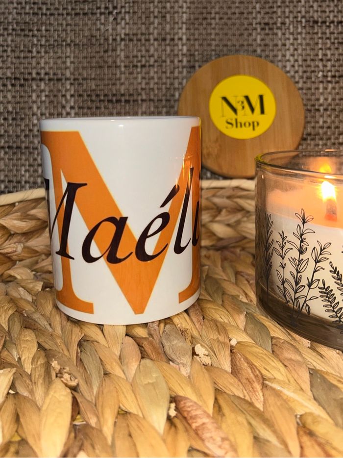 Mug personnalisée (lettre + prénom)