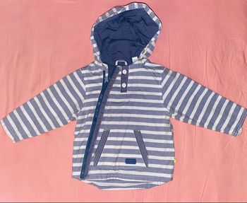 Veste à capuche doublé 18 mois zip