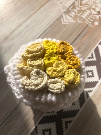 Lot 10 lavettes lavables jaunes