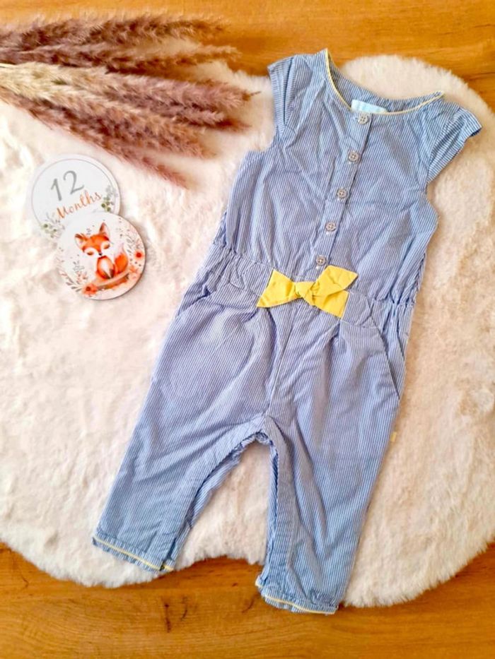 Combi pantalon rayée 12 mois Obaibi