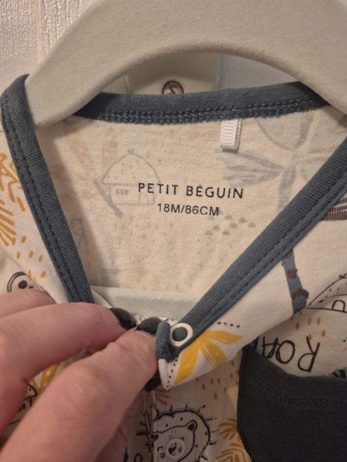 Barboteuse combishort petit béguin 
Motif koala 🐨 tapioca - photo numéro 4