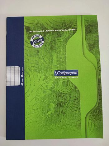 Cahier de brouillon Calligraphe