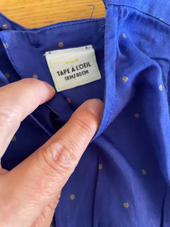 Robe bleu tape à l’œil 18 mois - photo numéro 3