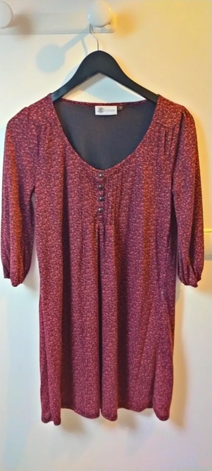 Robe chemise marron