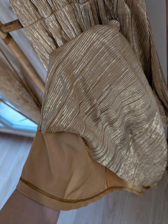 Robe longue dorée neuve Naf Naf - photo numéro 5