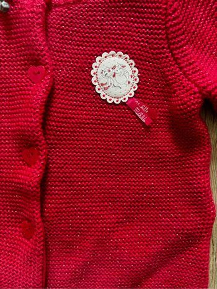 Gilet rouge bébé fille Sergent Major 6 mois NEUF - photo numéro 4