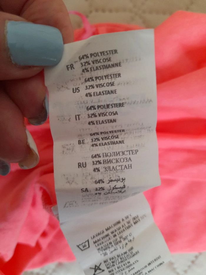 Crop top couleur corail - photo numéro 4