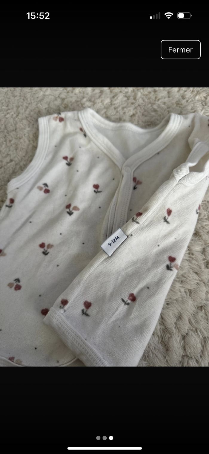 Gilet sans manche bébé fille - photo numéro 3