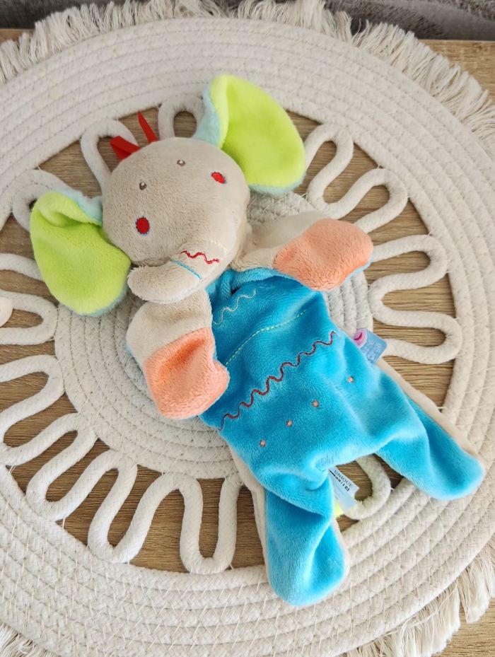 Doudou Lange Éléphant Sucre d'orge - photo numéro 10