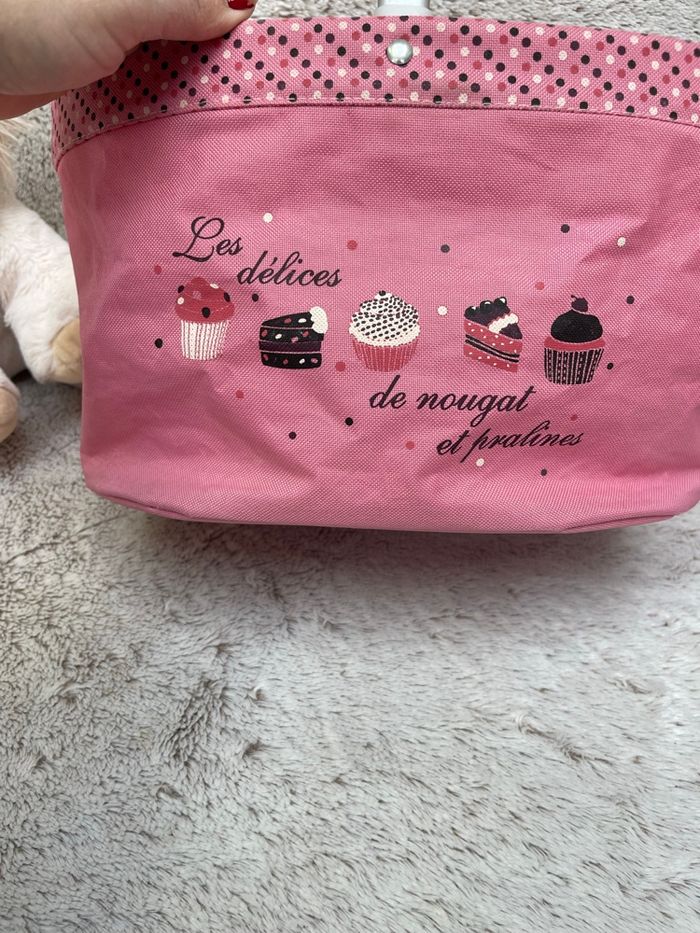 Petit panier à provision Rose - Françoise Saget - photo numéro 2
