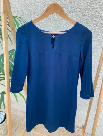 Robe bleue marine Camaïeu