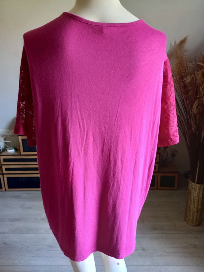 Tee shirt rose foncé taille 50 - photo numéro 5