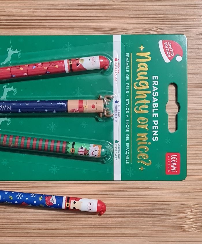 Legami Noel 2024 Set Père Noel Rouge + Lutin + Renne + Père Noel Bleu édition Angleterre UK - photo numéro 2