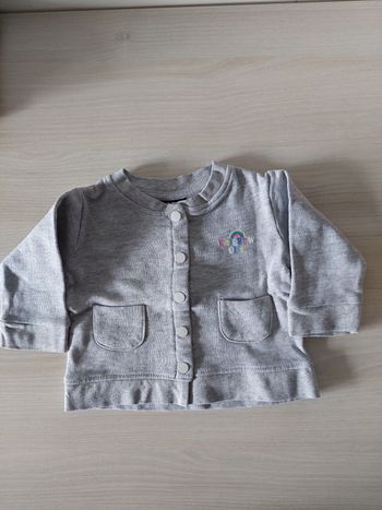 Veste grise légère fille 6mois