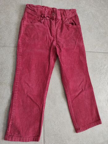 Pantalon velours petit bateau 3 ans
