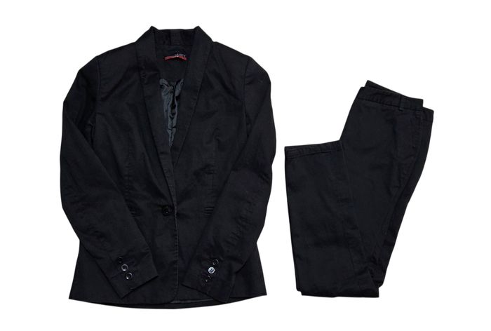 Tailleur Blazer Pantalon La City taille 36 noir en très bon état