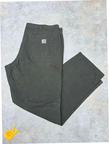 Pant Carhartt Double Knee W42|FR52 L32 coupe droite kaki Homme-Men