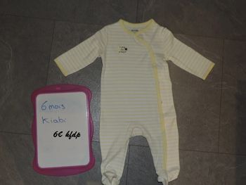 pyjama kiabi taille 6 mois neuf
