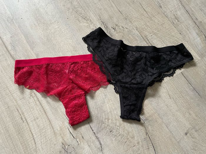Lot de 2 culottes dentelle