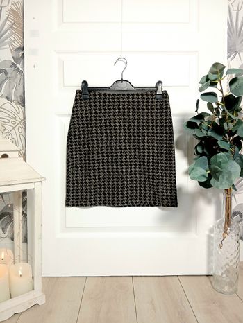 Jupe U Collection – Taille 38 – Motif pied-de-poule – Élégante & intemporelle