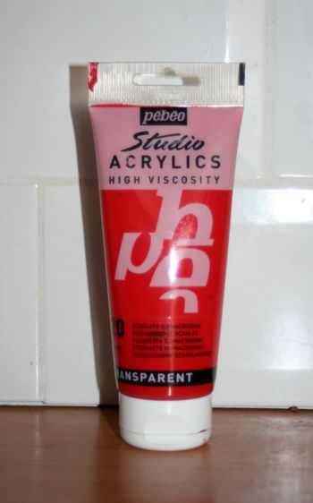 Tube PEBEO Studio Acrylique 100ML Écarlate Quinacridone
