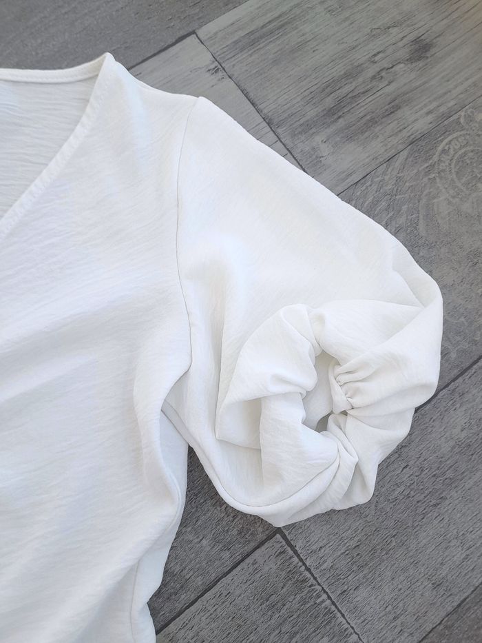 Top drapé à manches bouffantes, neuf - Cache Cache - photo numéro 3