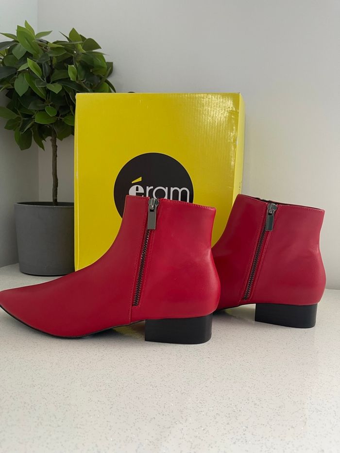 Bottines rouge Éram - photo numéro 8