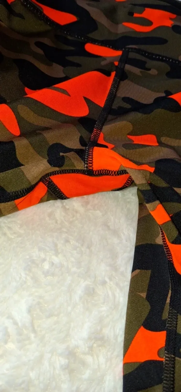 Legging sport zumba imprimé camouflage fluo neuf - photo numéro 3