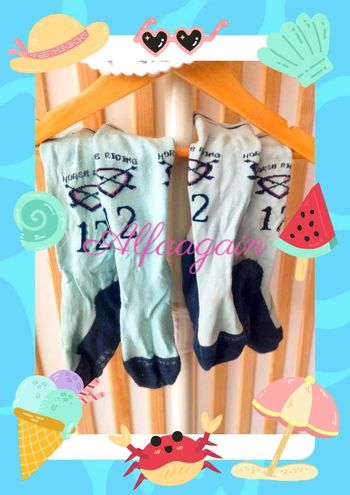 Lot paires de chaussettes équitation bleues 31/34