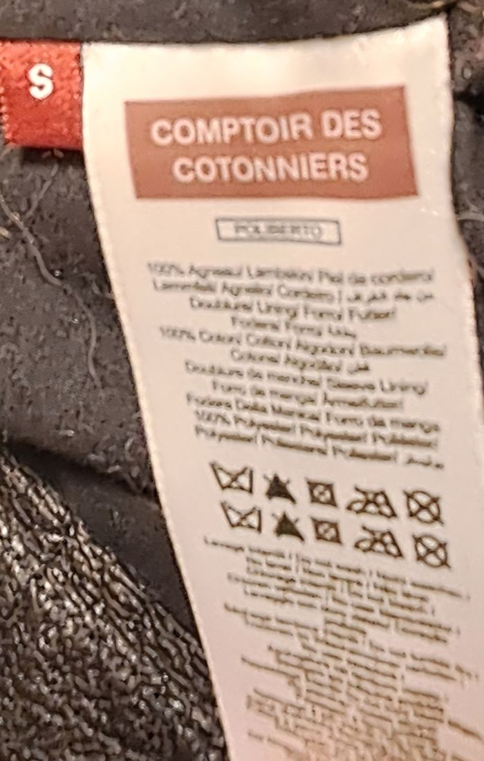 Perfecto cuir agneau noir - photo numéro 2