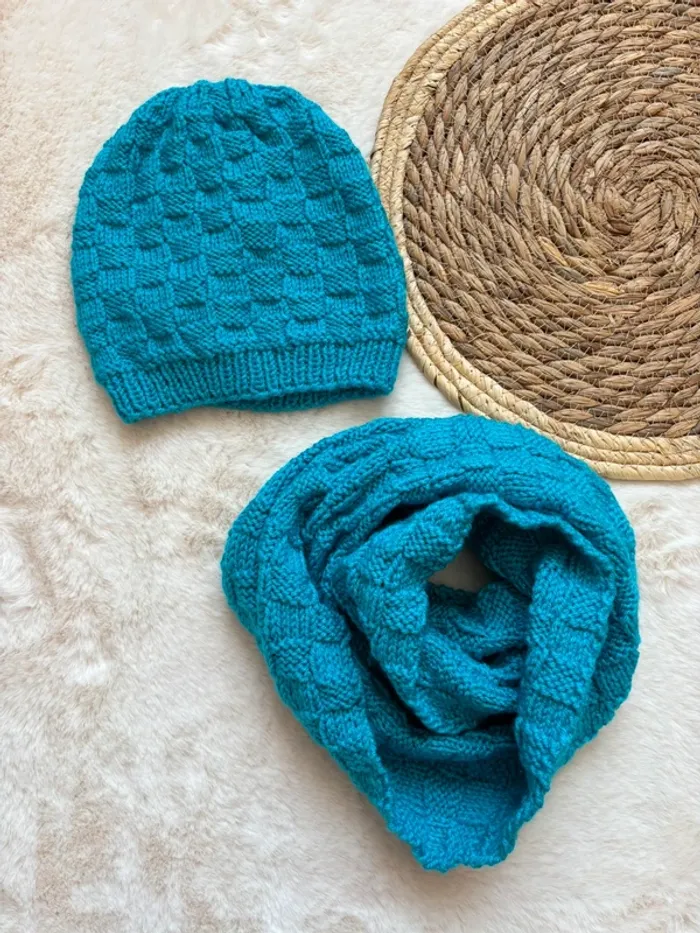 Ensemble bonnet écharpe