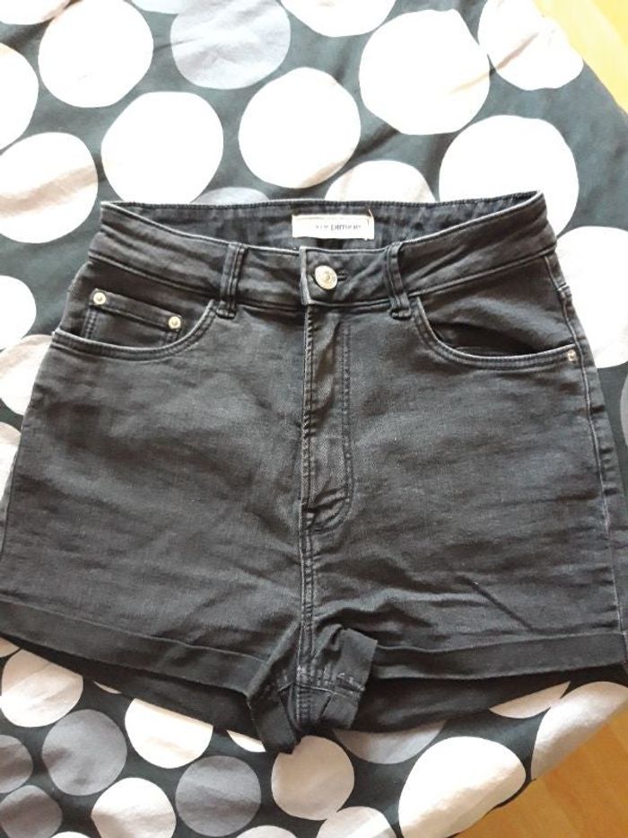 Short en jean gris Pimkie 38