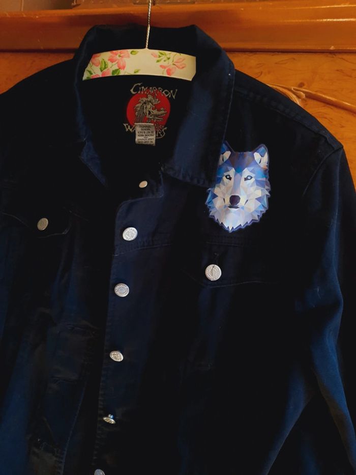 Veste Cimarron customisée loup L - photo numéro 3