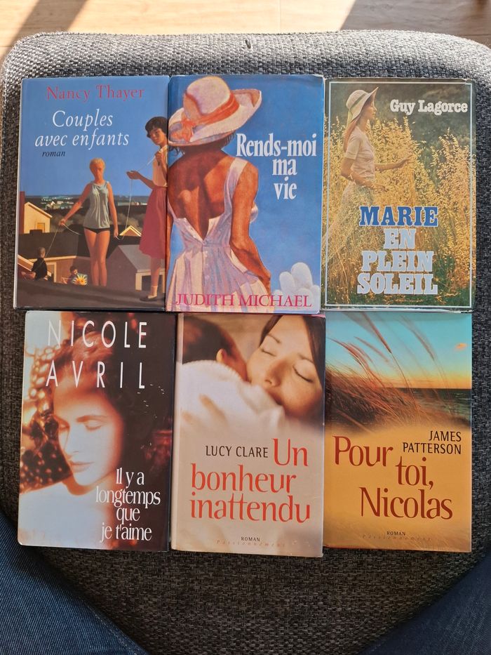 Lot de 6 romans en très bon état