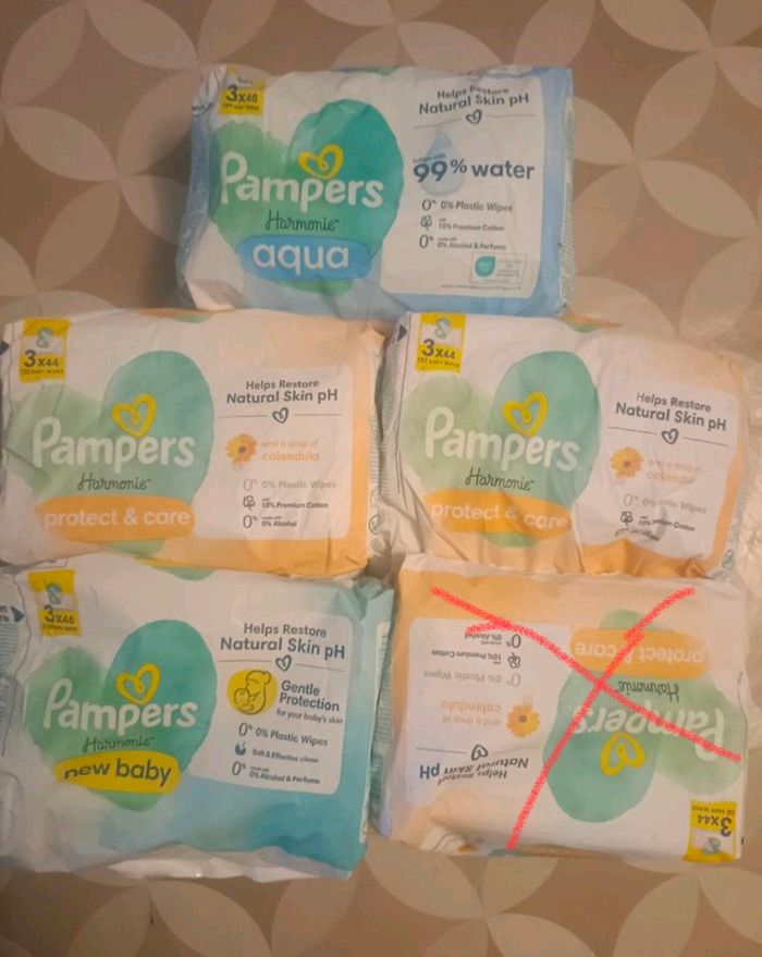 Lingettes Pampers harmonie